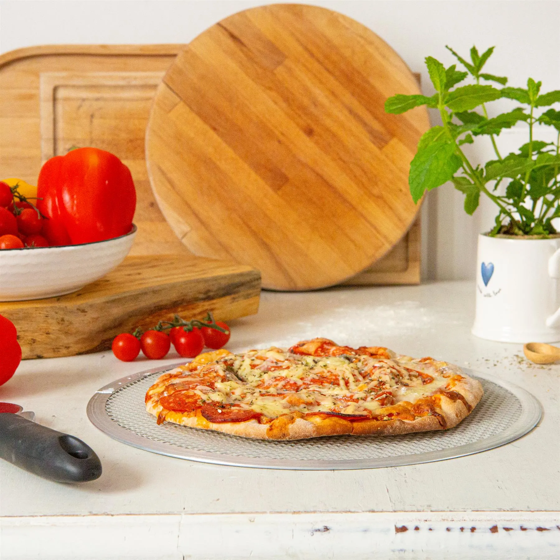 12" Aluminium Pizza Screen - By Argon Tableware