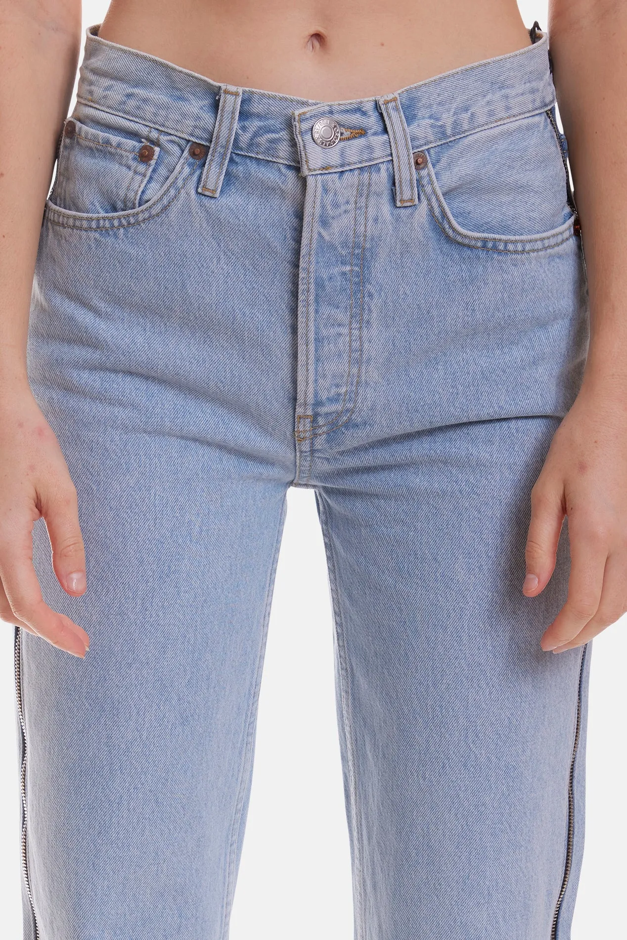 90s High Rise Loose Zip Jean NAF