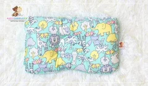 Animal Kingdom Pastel Green -  Babycuddle Head Pillow