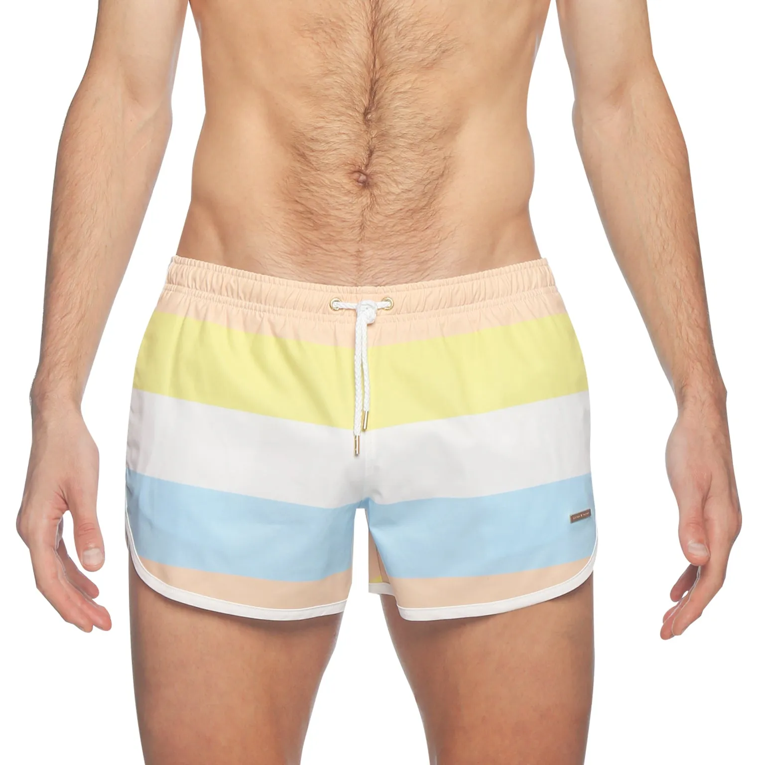 Aranciata Puglia Stripes 3" Runner Swim Trunk