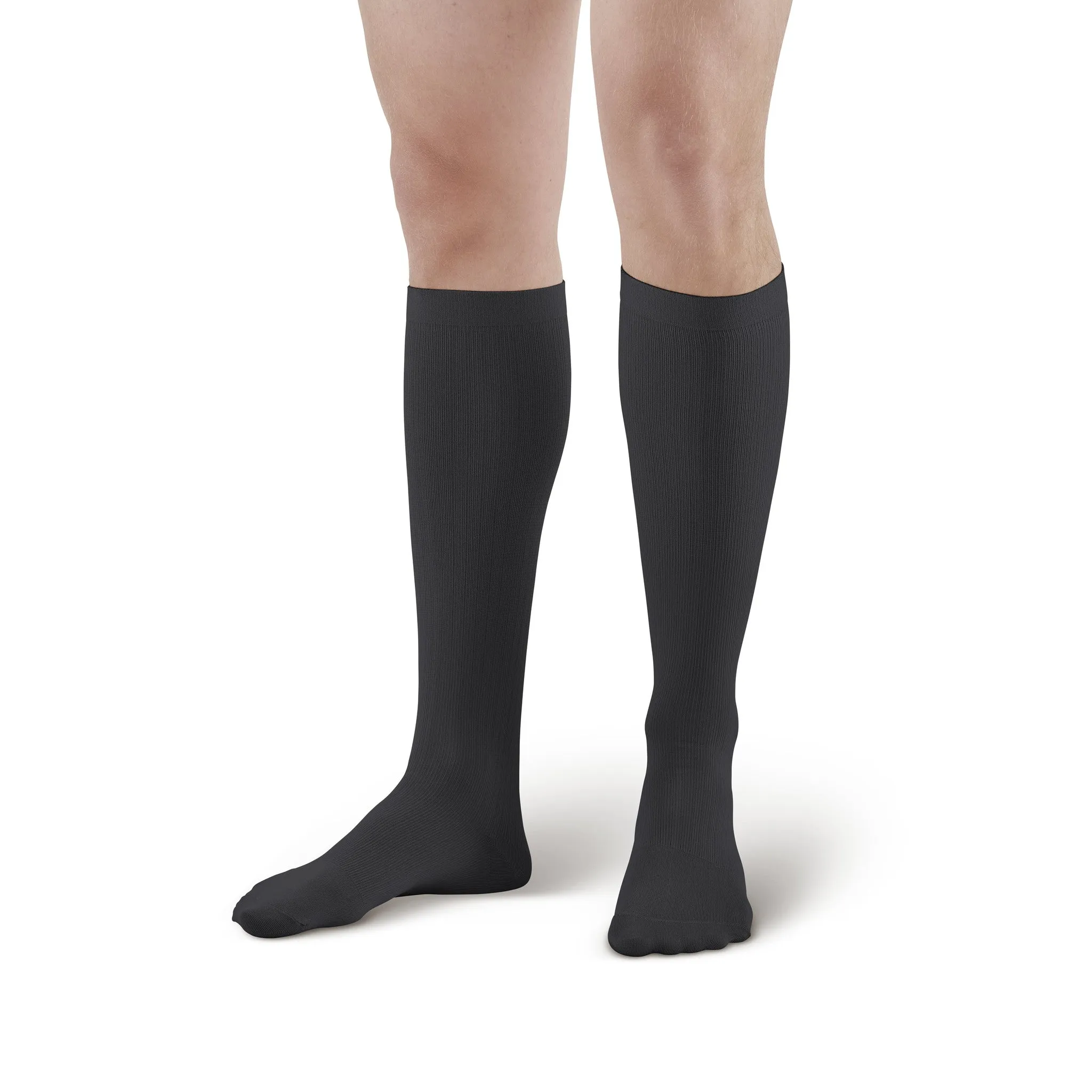 AW Style 638 Men's Microfiber Knee High Socks - 8-15 mmHg