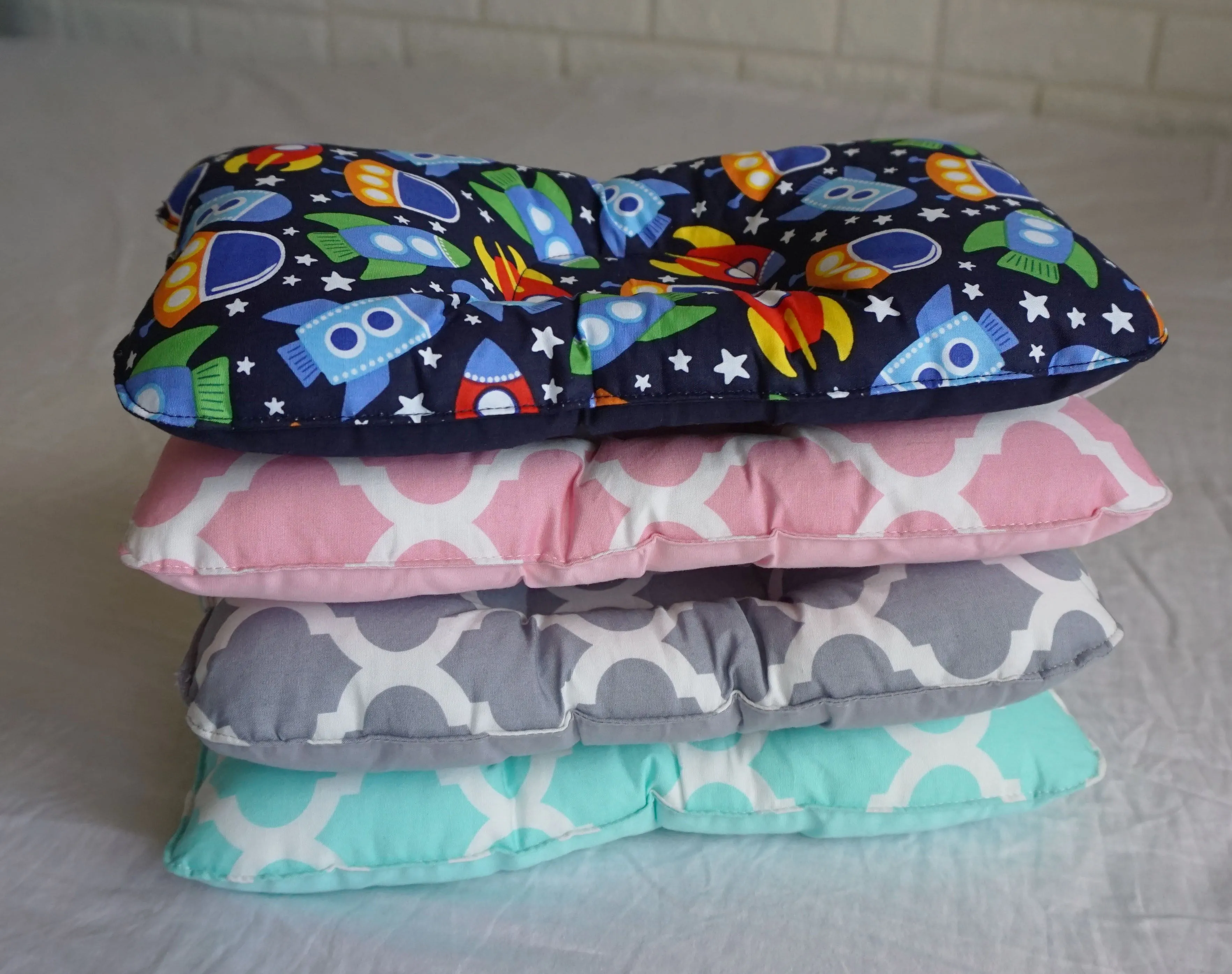 Babycuddle Head Pillow - Rocket Ships