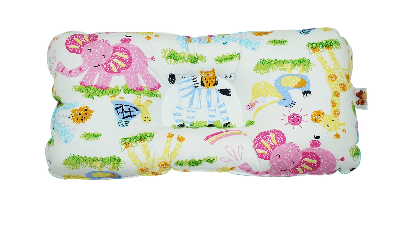 Babycuddle Head Pillow - Zoofari in Teal