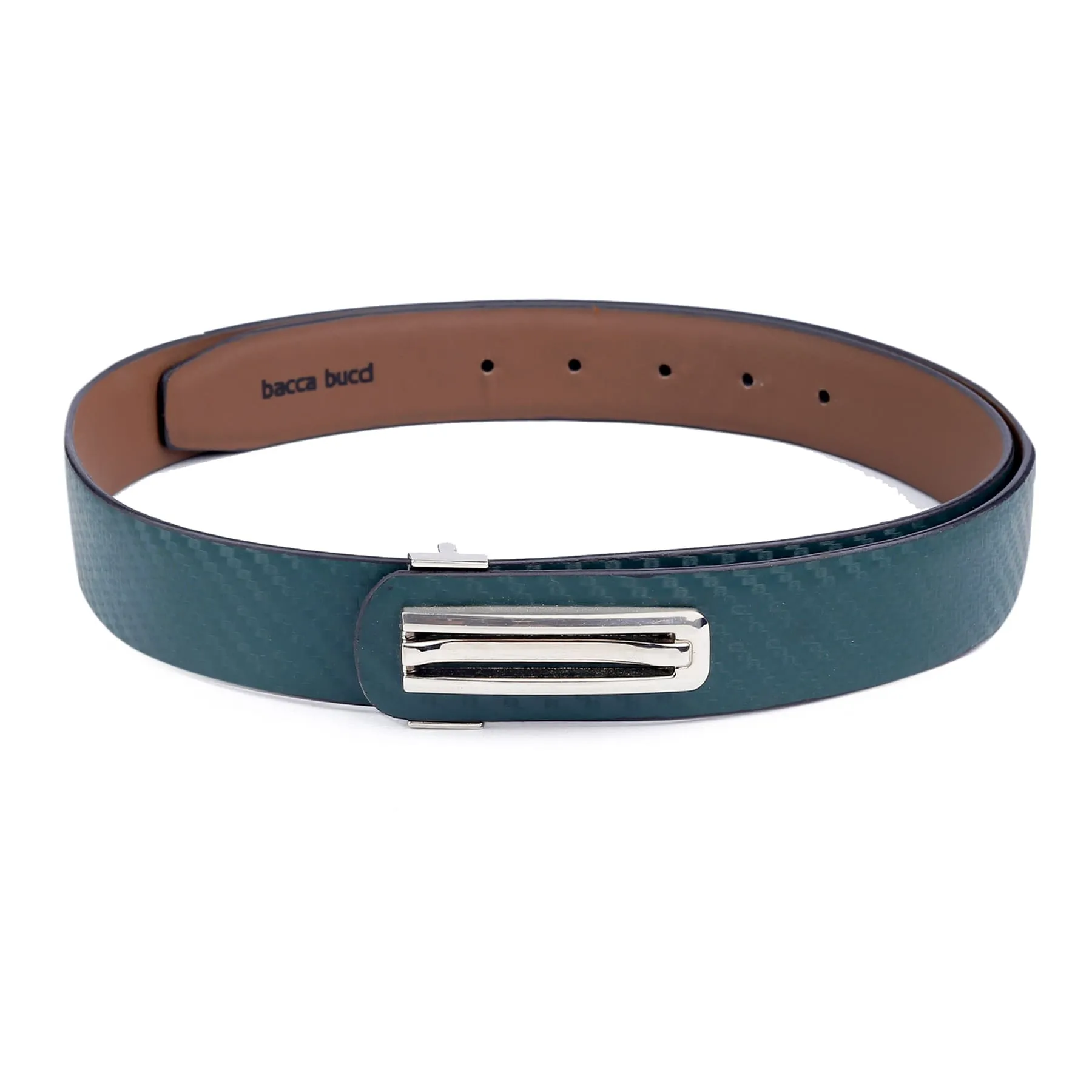 Bacca Bucci Men Belt with 3D texture and Nickle free Pin buckle