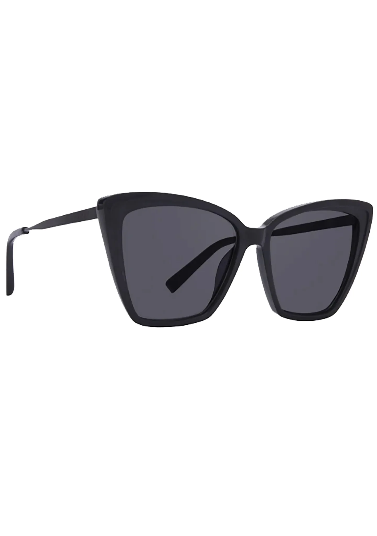 Becky II Polarized Sunglasses in Black/Dark Smoke