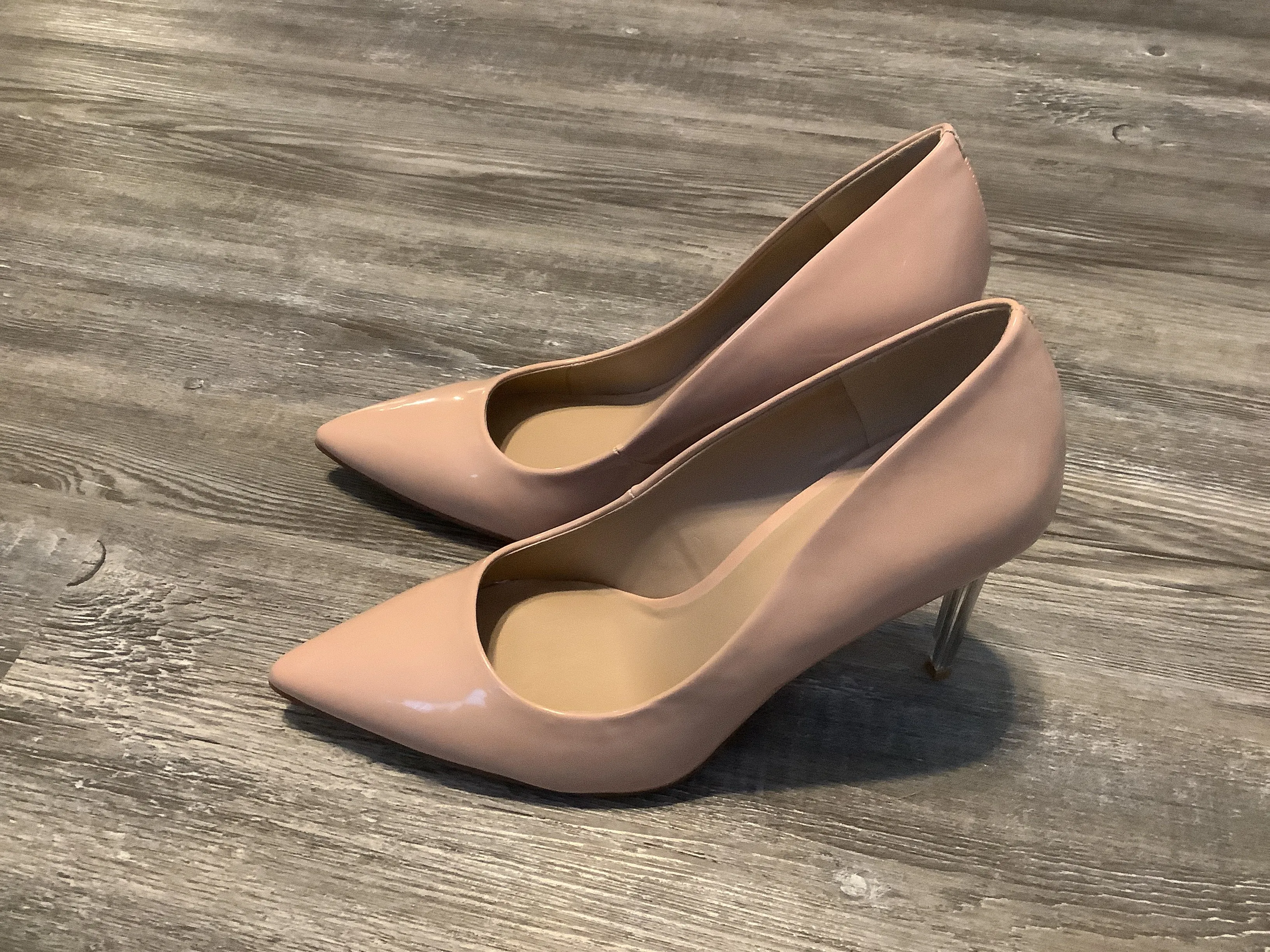 Beige Shoes Heels Stiletto Mix No 6, Size 9.5