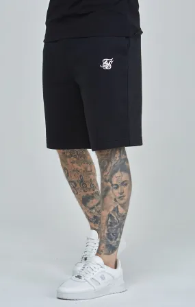 Black Essential Fleece Short