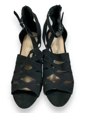 Black Sandals Heels Stiletto Christian Siriano For Payless, Size 11