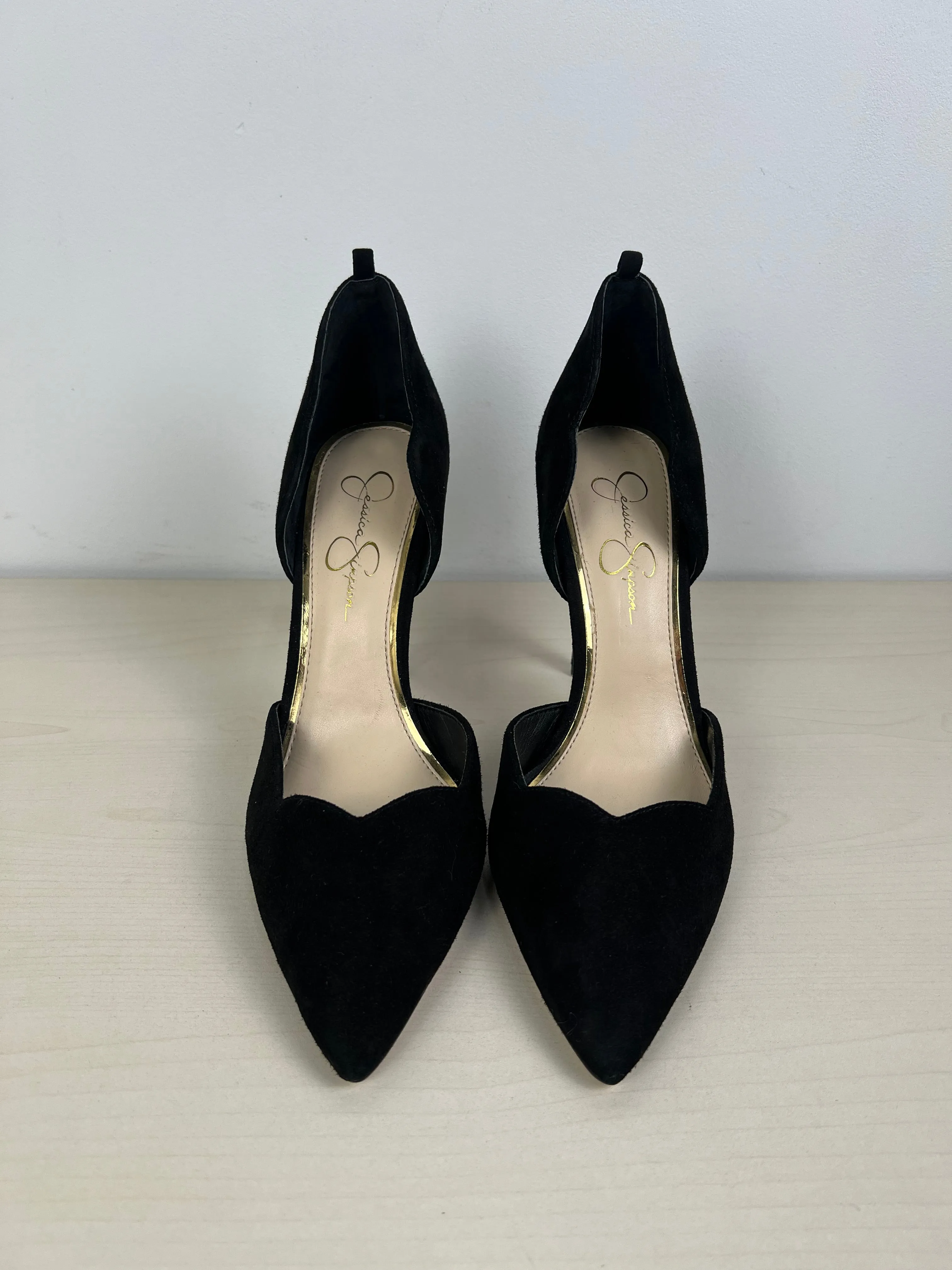 Black Shoes Heels Stiletto Jessica Simpson, Size 8.5