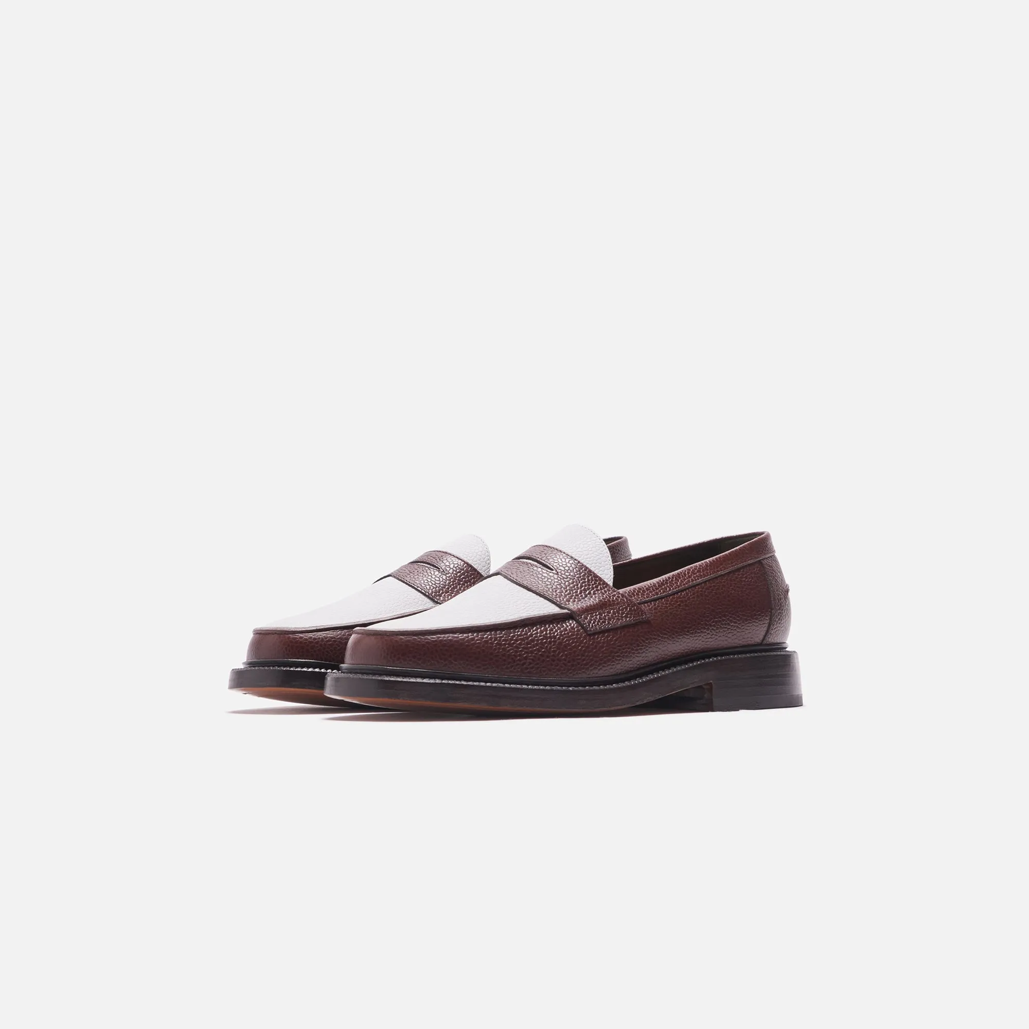 Blackstock & Weber The Ellis Penny Loafer - Chocolate / White