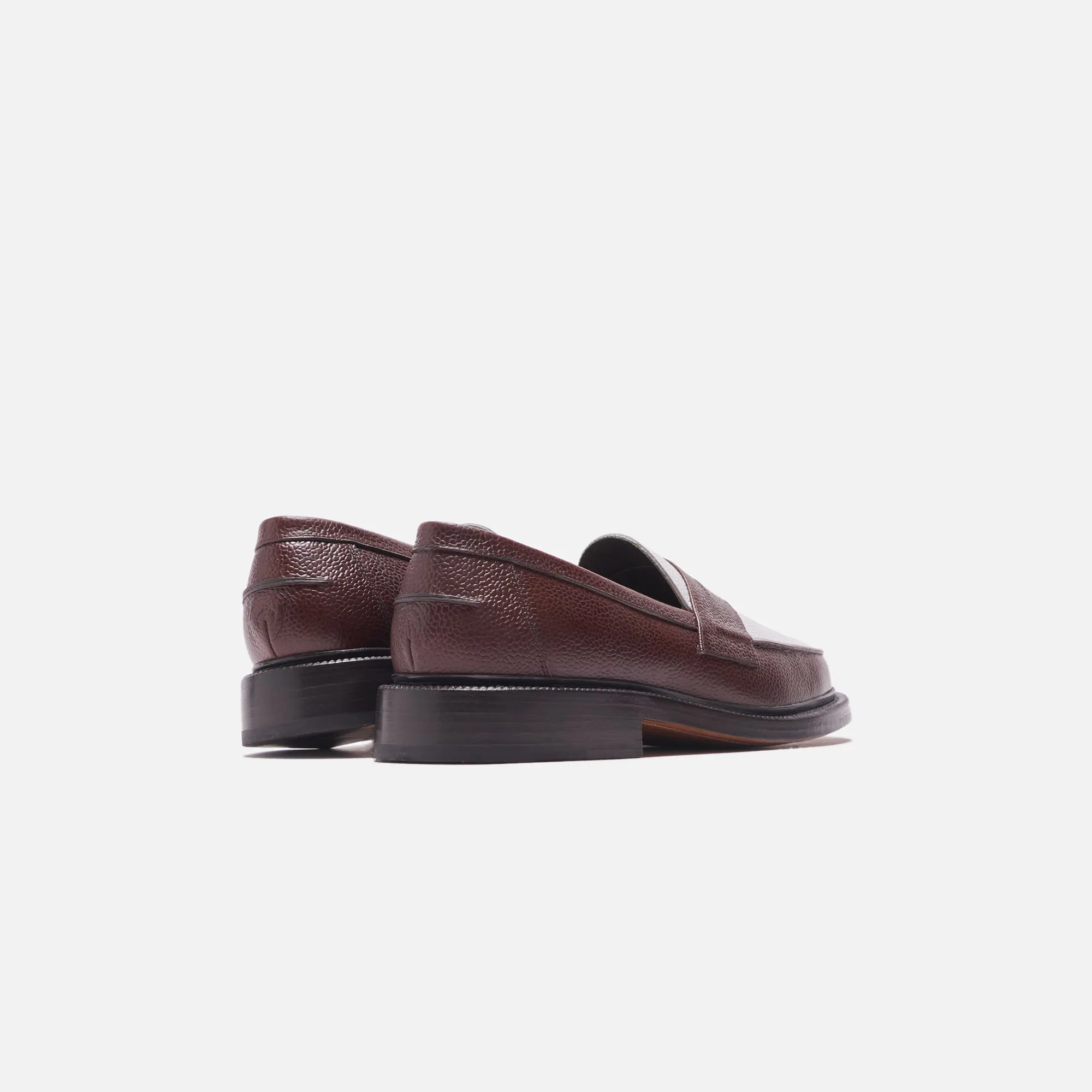 Blackstock & Weber The Ellis Penny Loafer - Chocolate / White