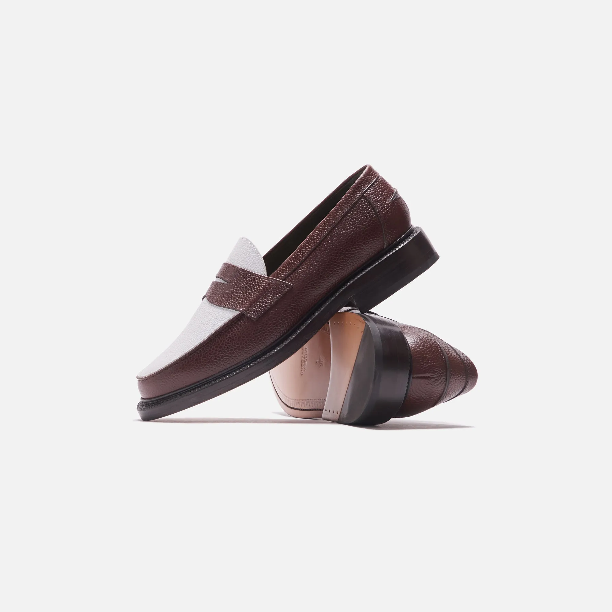 Blackstock & Weber The Ellis Penny Loafer - Chocolate / White