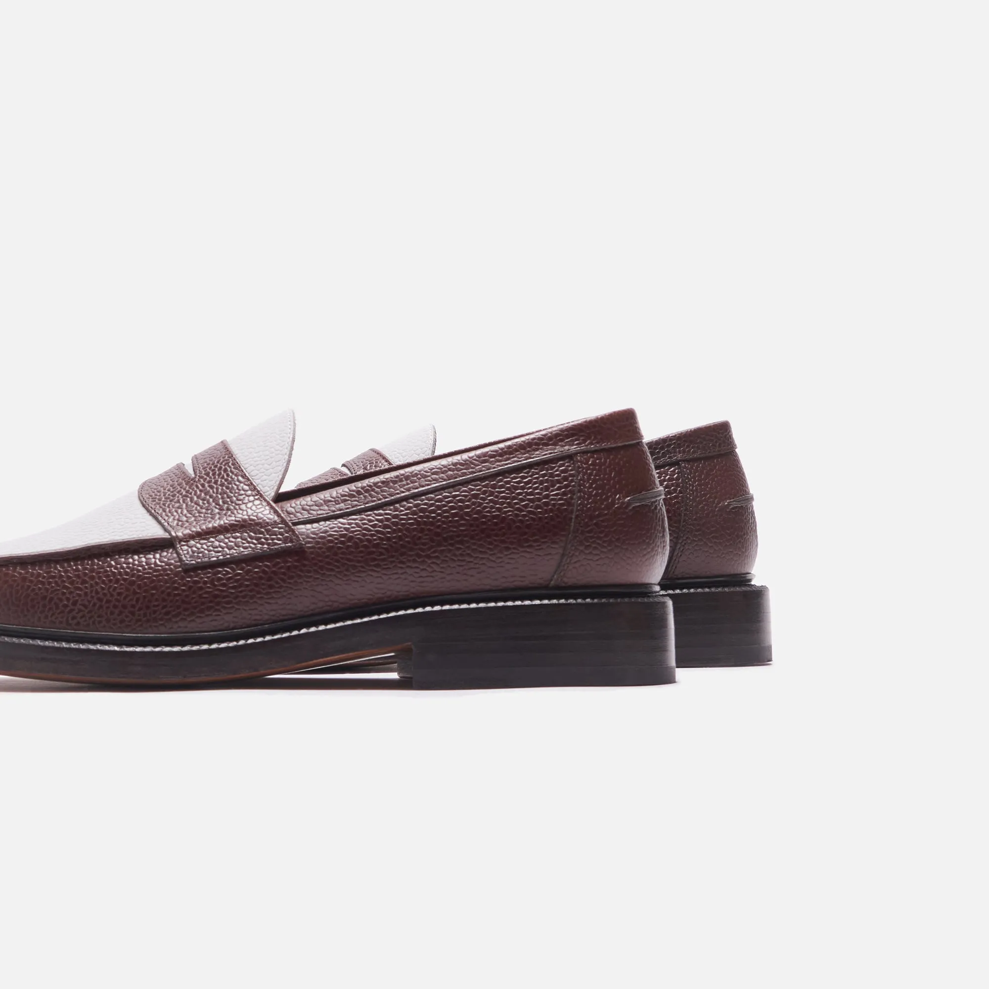 Blackstock & Weber The Ellis Penny Loafer - Chocolate / White