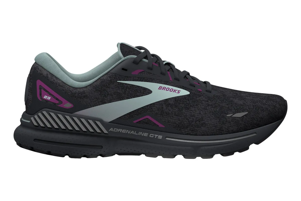 Brooks Adrenaline GTS 23 D Black/Light Blue/Purple Womens