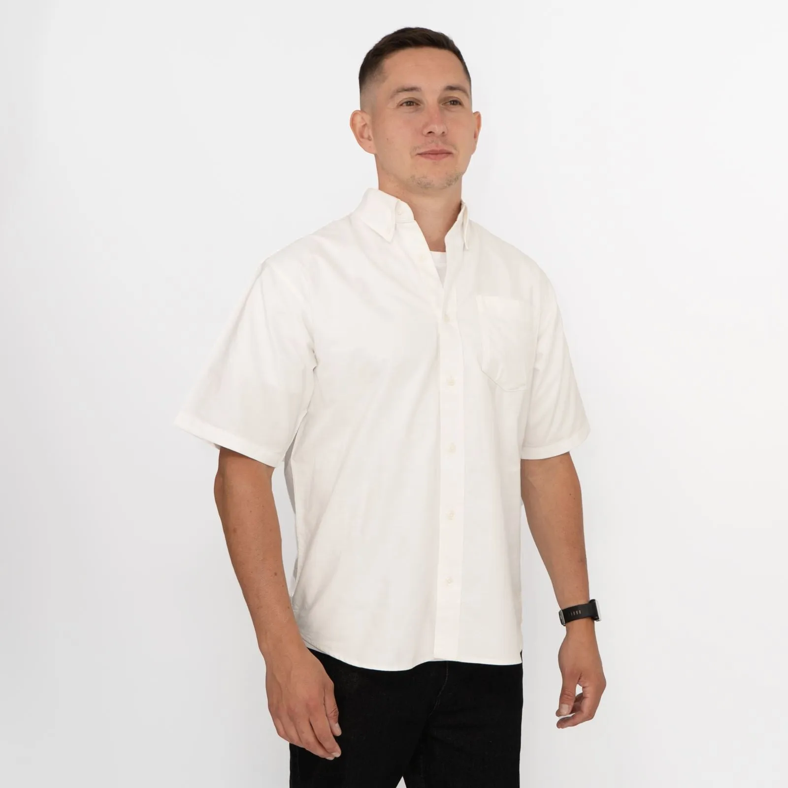 Carhartt WIP Mens White Short Sleeve Braxton Shirt