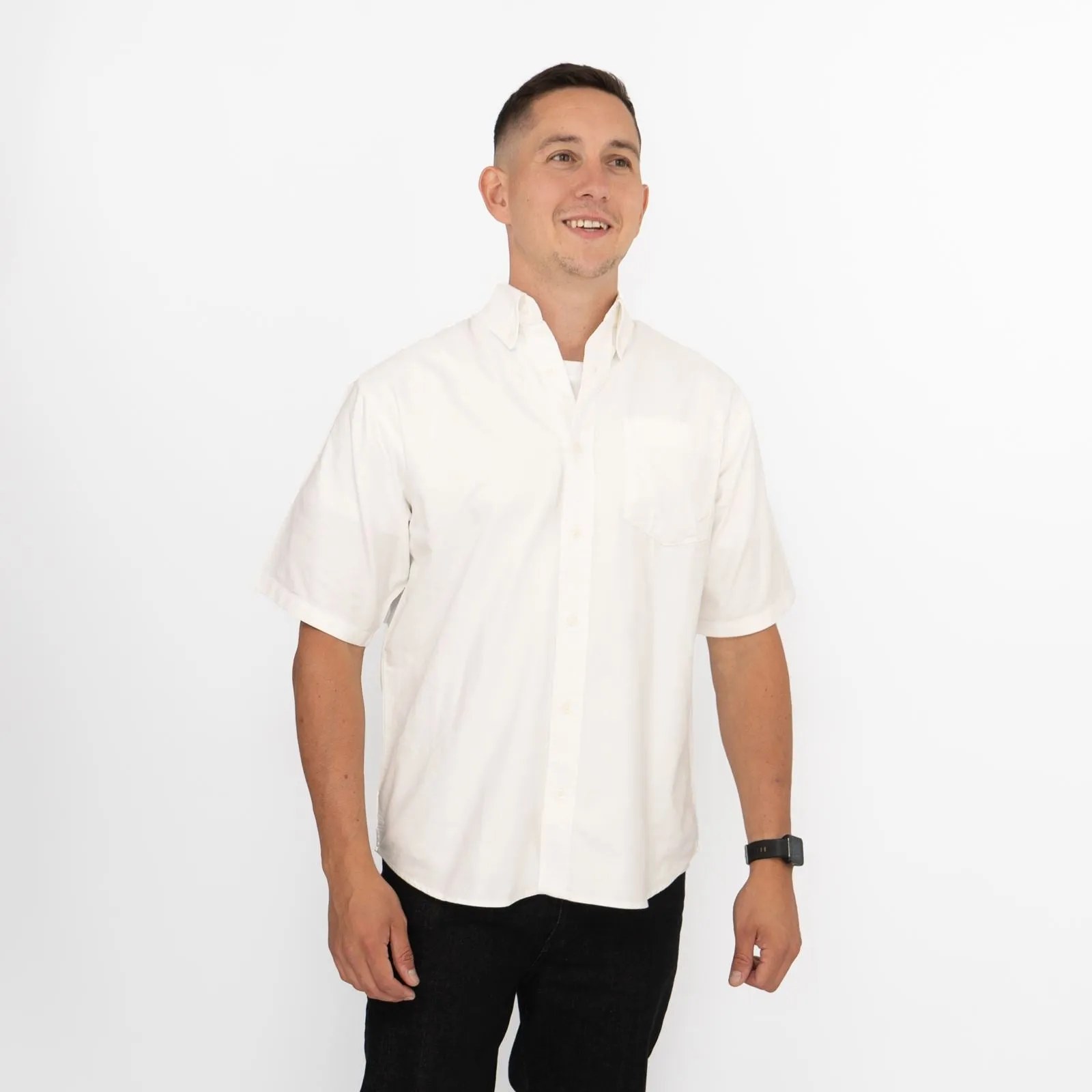 Carhartt WIP Mens White Short Sleeve Braxton Shirt