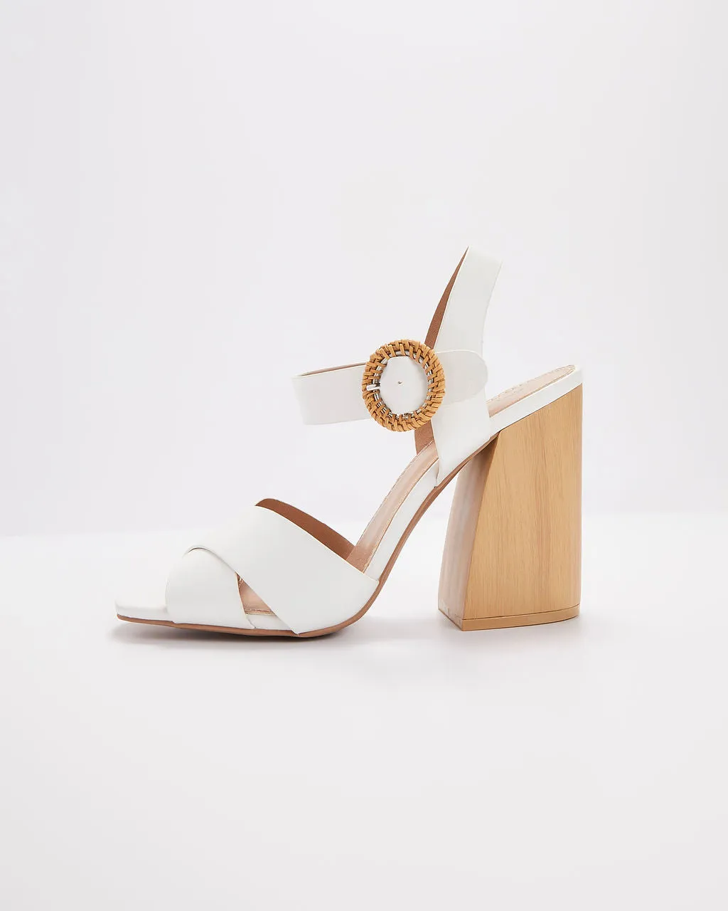 Chandler Strappy Wooden Heels