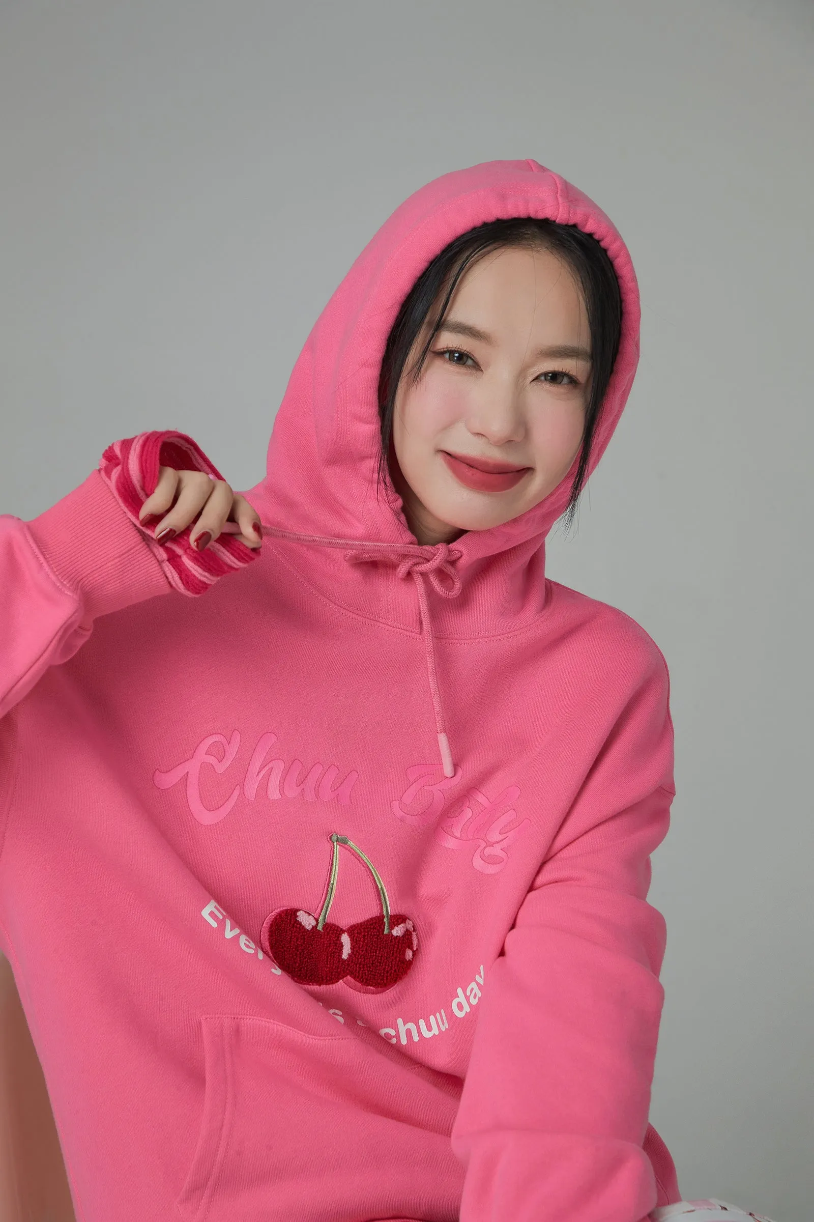 Cherry Loose Fit Hoodie