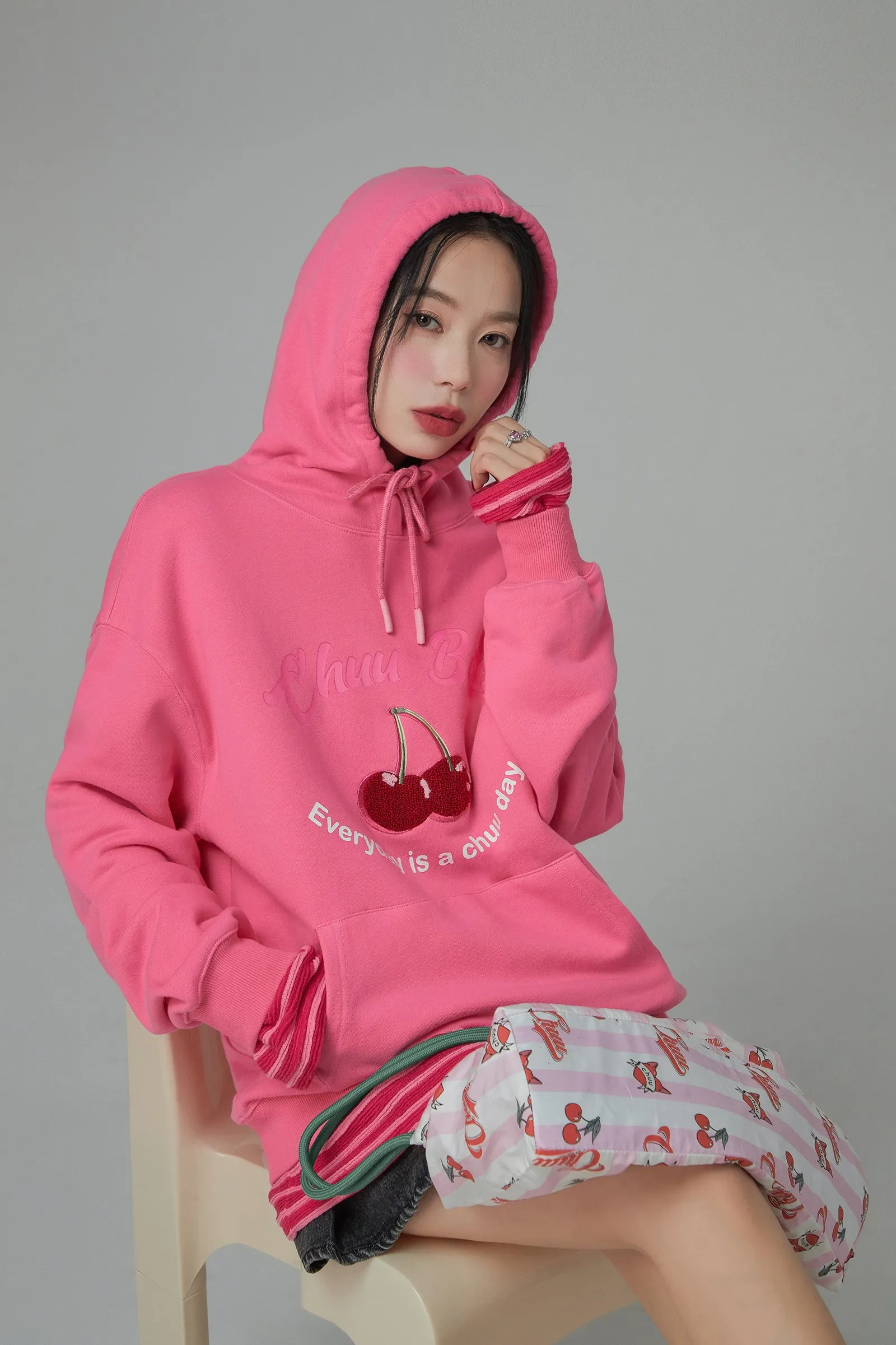 Cherry Loose Fit Hoodie