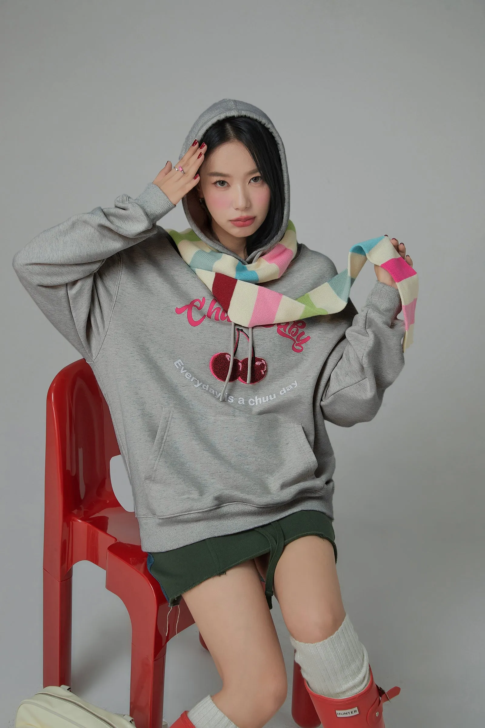 Cherry Loose Fit Hoodie