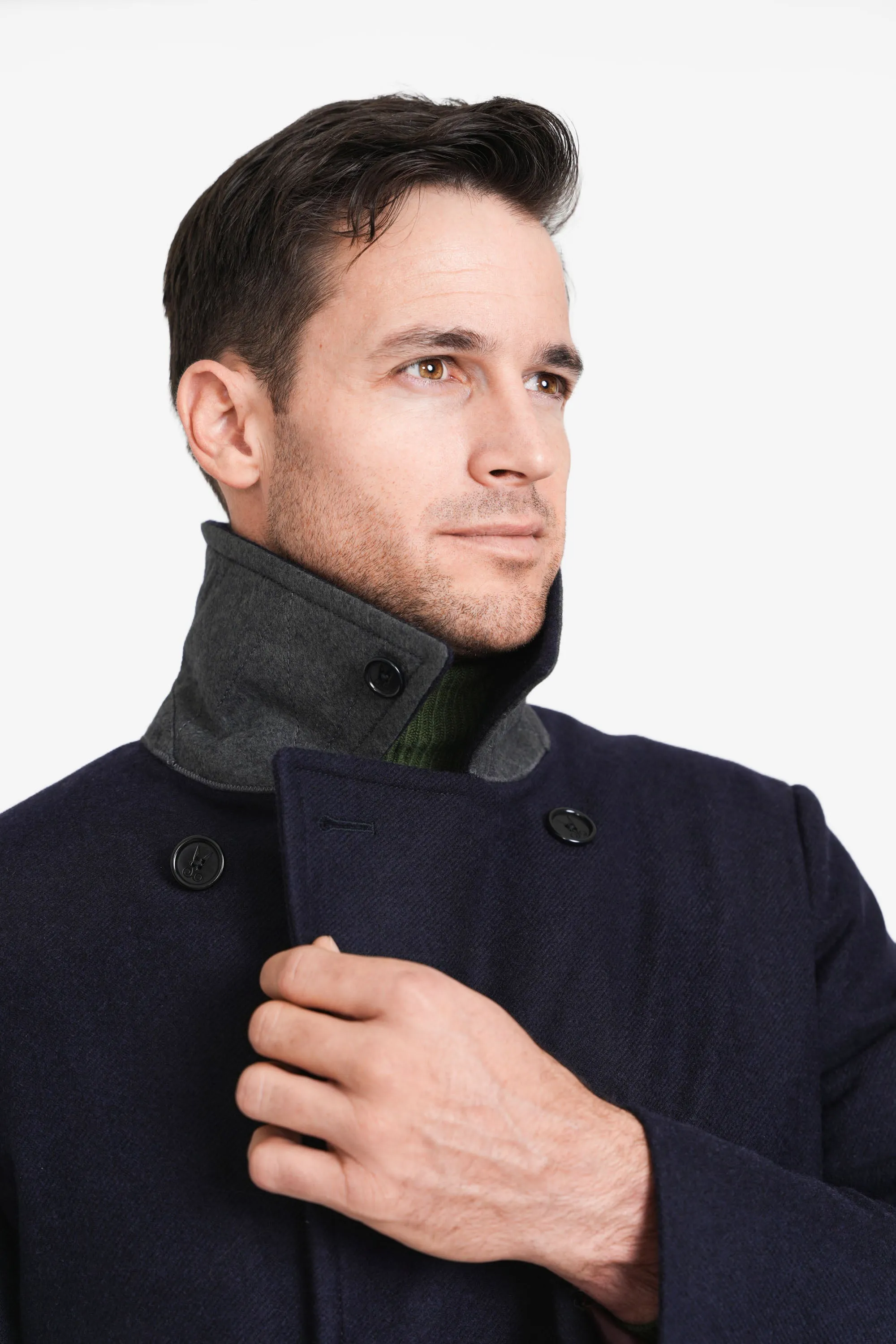 Classic Wool Peacoat, Navy