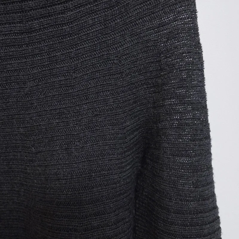 contrast hem turtleneck jumper