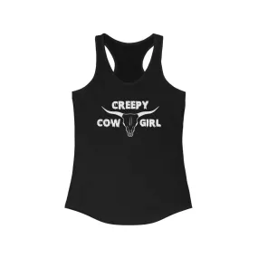 Creepy Cowgirl Racerback Tank