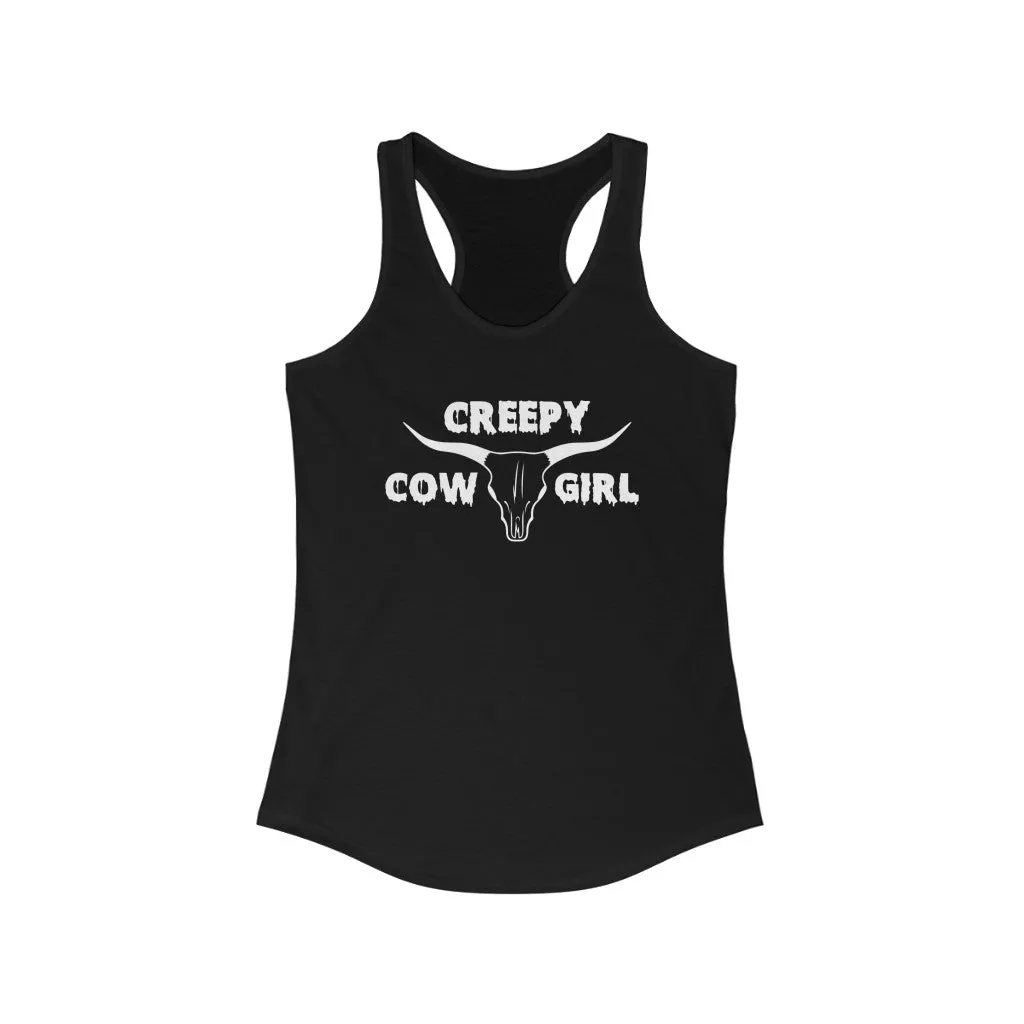 Creepy Cowgirl Racerback Tank