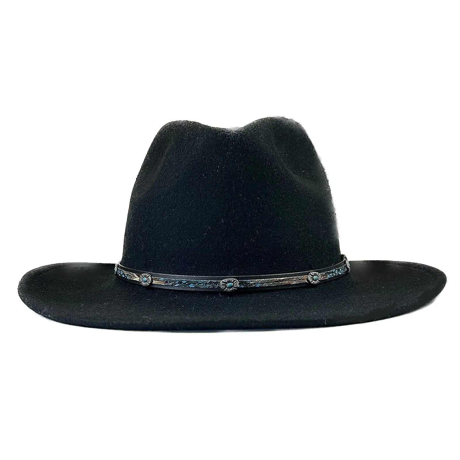 Crushable Black Felt Denver Western Cowboy Hat