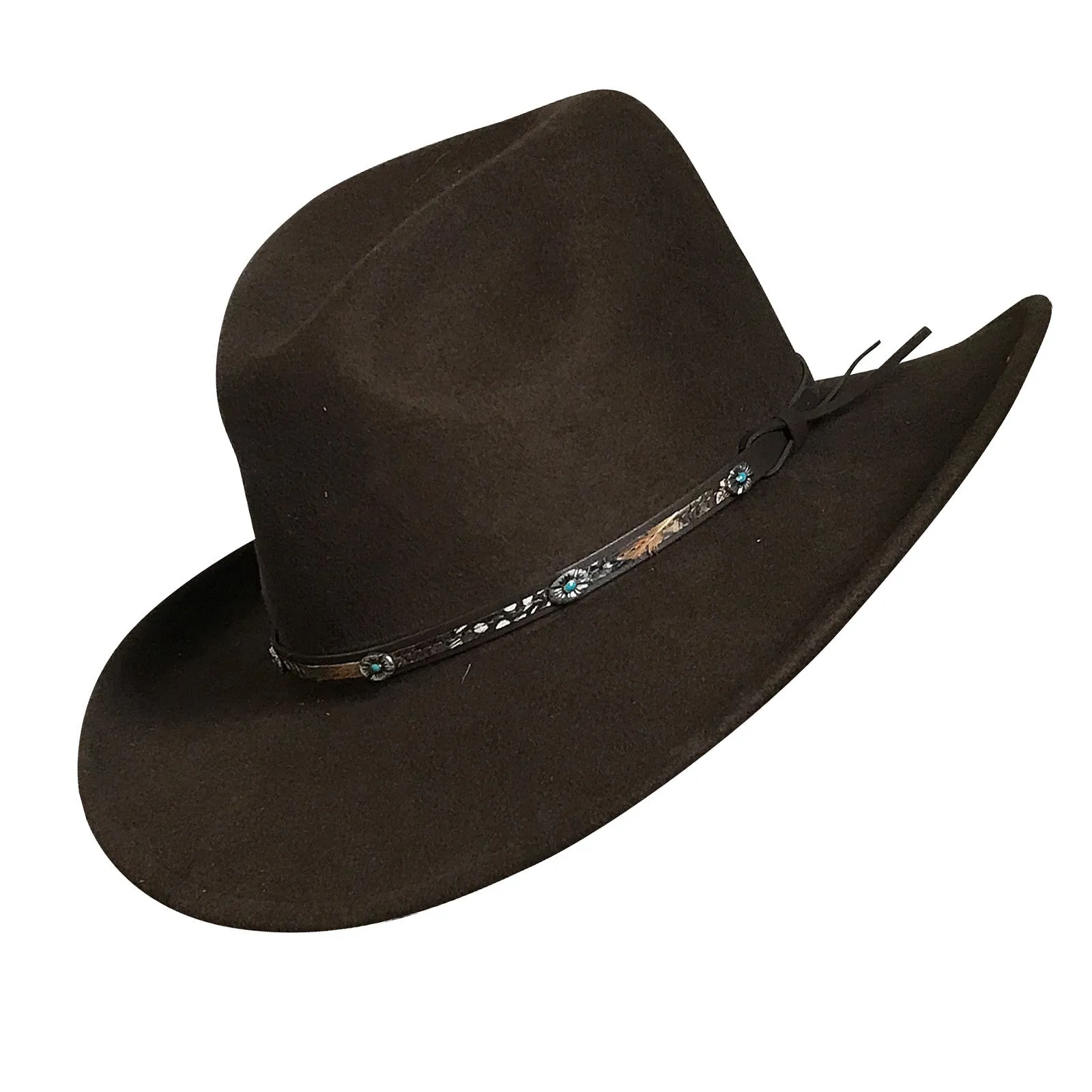 Crushable Brown Felt Denver Western Cowboy Hat