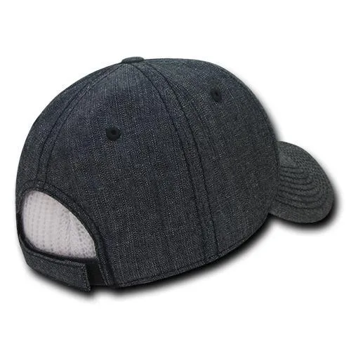 Decky 116 - 6 Panel Low Profile Structured Denim Cap