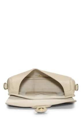 Dior,  Beige Calfskin Bobby Flap Medium, Beige