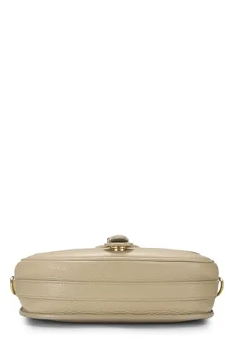 Dior,  Beige Calfskin Bobby Flap Medium, Beige