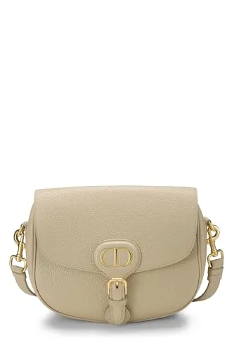 Dior,  Beige Calfskin Bobby Flap Medium, Beige