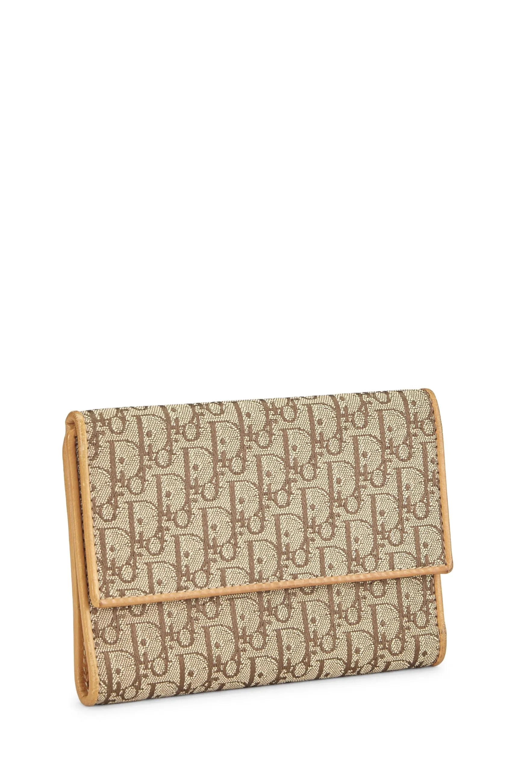 Dior,  Beige Trotter Canvas Wallet, Beige