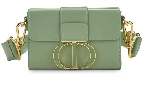 Dior,  Green Calfskin 30 Monaigne Box Bag, Green