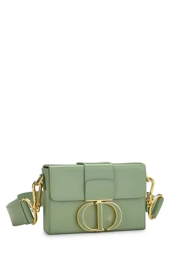 Dior,  Green Calfskin 30 Monaigne Box Bag, Green