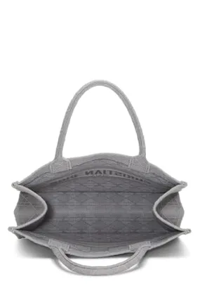 Dior,  Grey Canvas Book Tote Medium, Grey