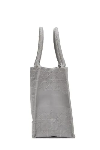 Dior,  Grey Canvas Book Tote Medium, Grey