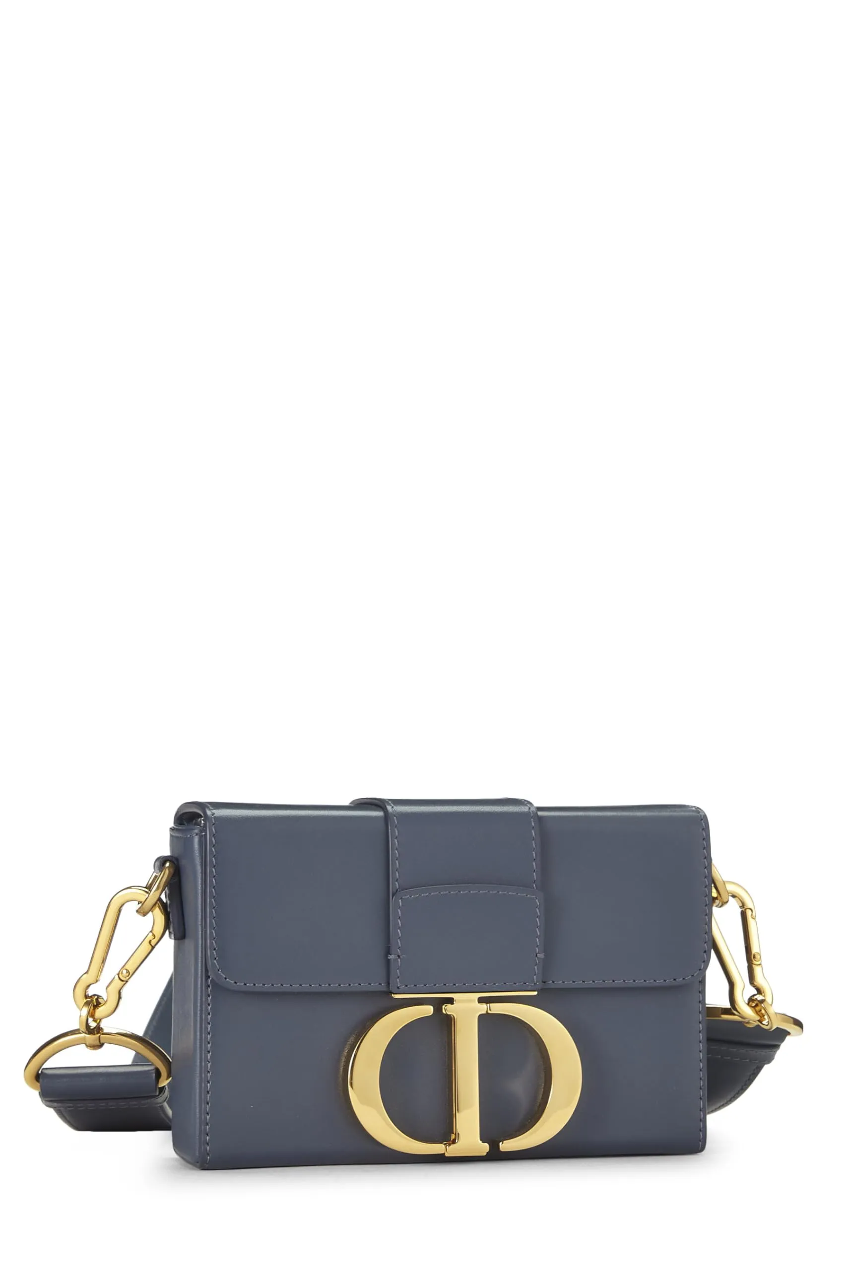 Dior,  Navy Calfskin 30 Montaigne Box Bag, Navy