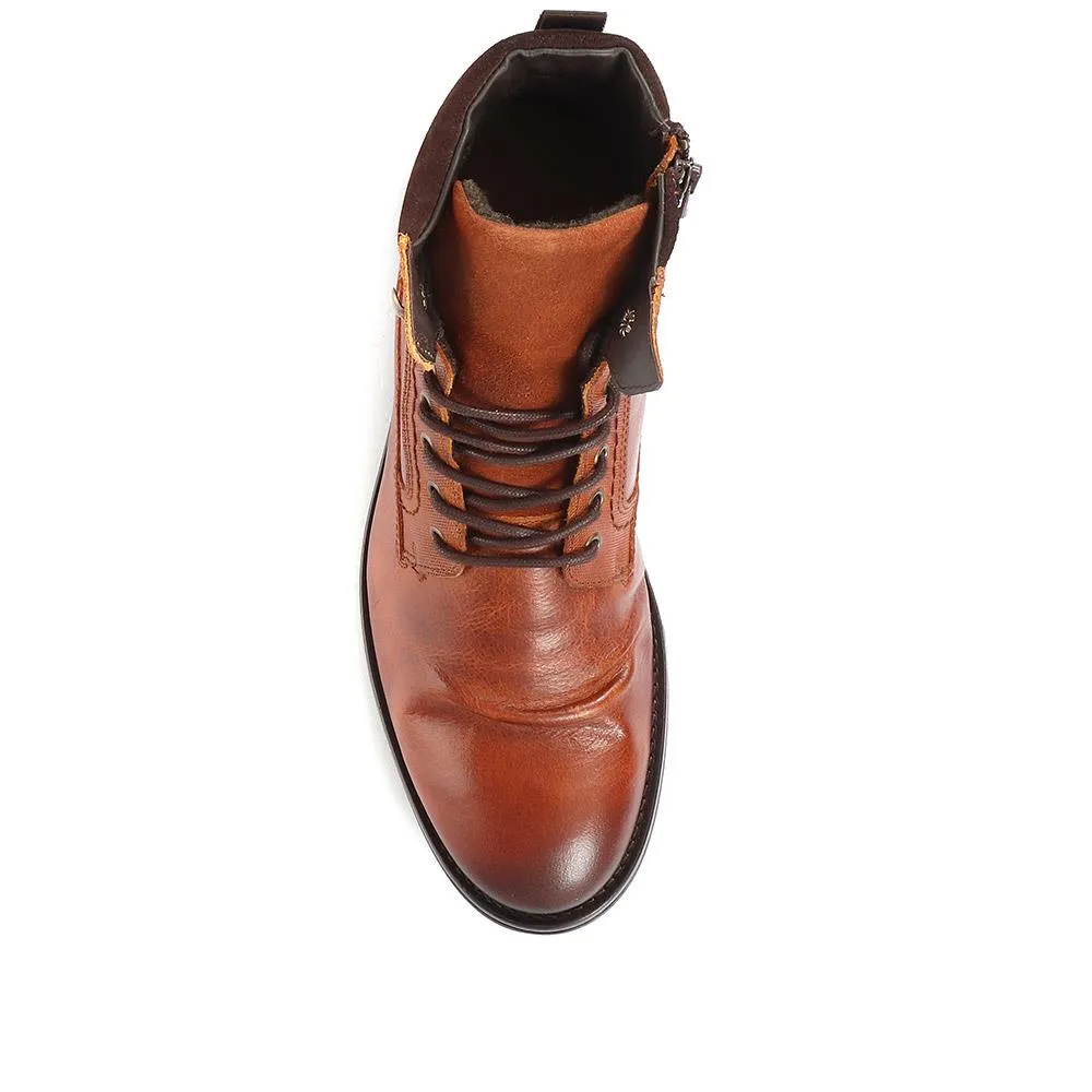 Docklands Leather Lace-Up Boots - DOCKLANDS / 321 008