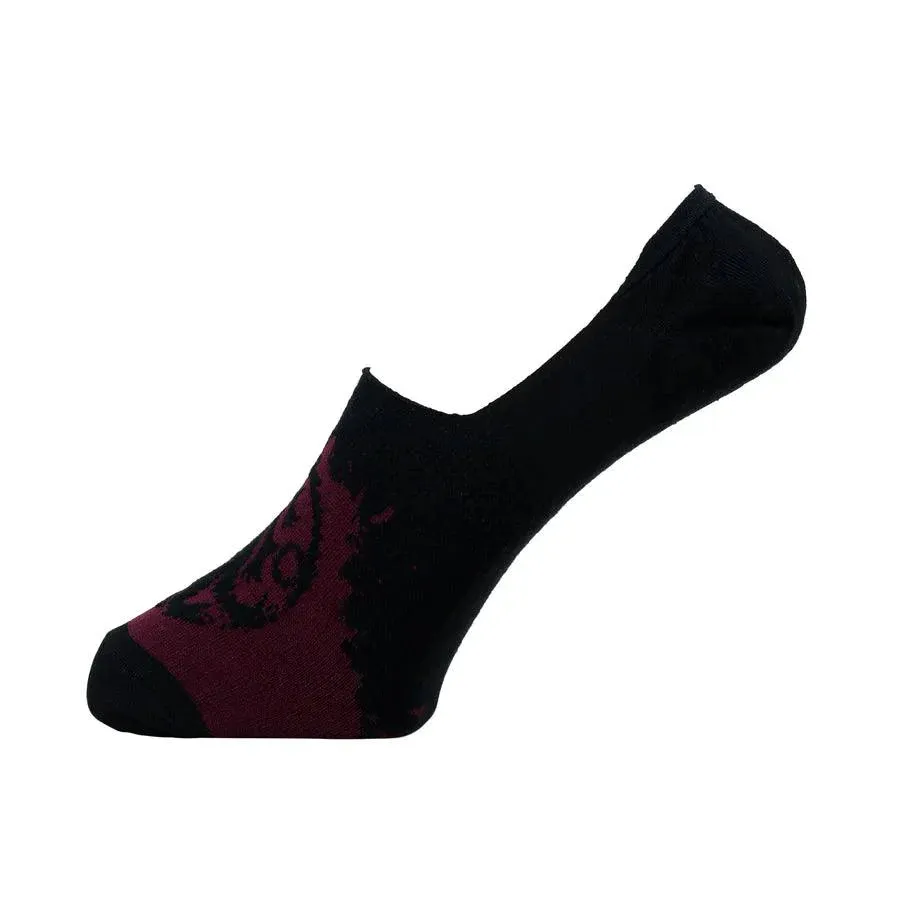 Game Of Thrones House Targaryen & House Of Stark Loafer/invisible Socks For Men - Grey & Maroon