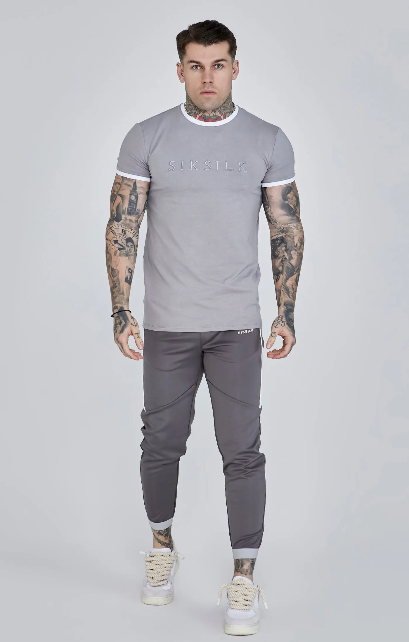 Grey Ringer T-Shirt