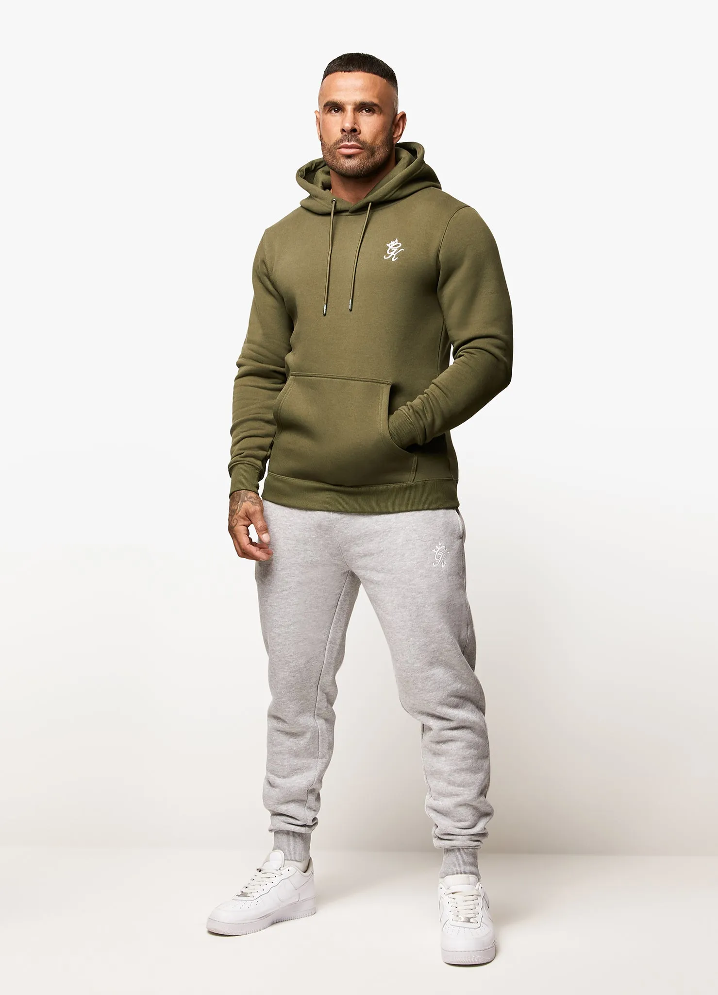 Gym King Fundamental Fleece Hood - Olive