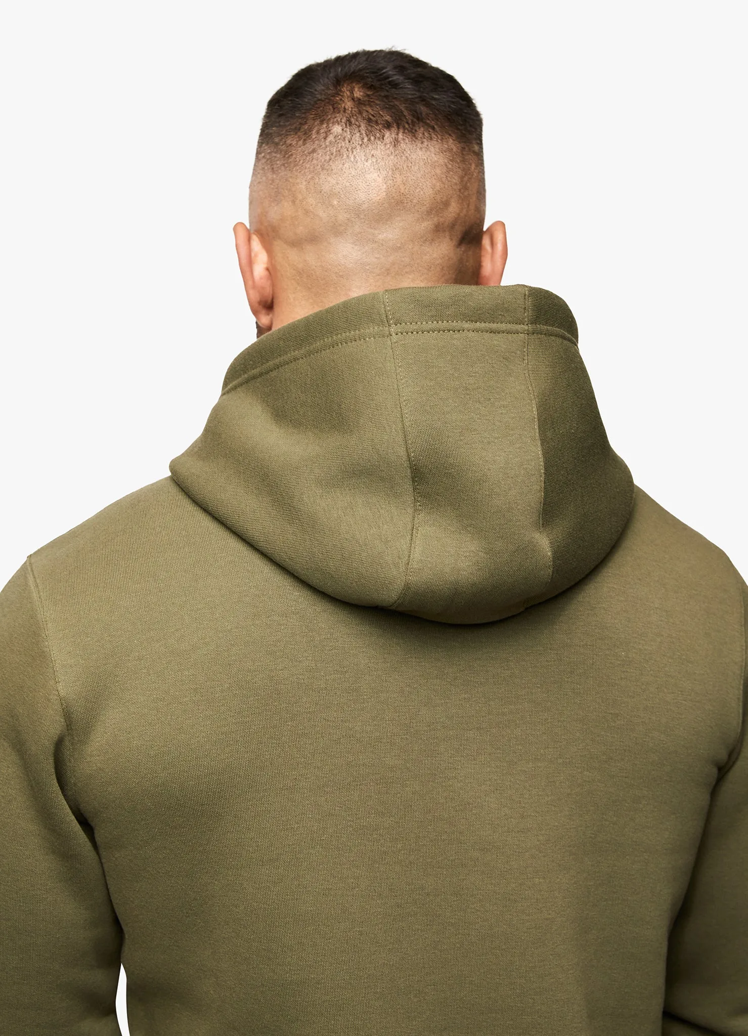 Gym King Fundamental Fleece Hood - Olive