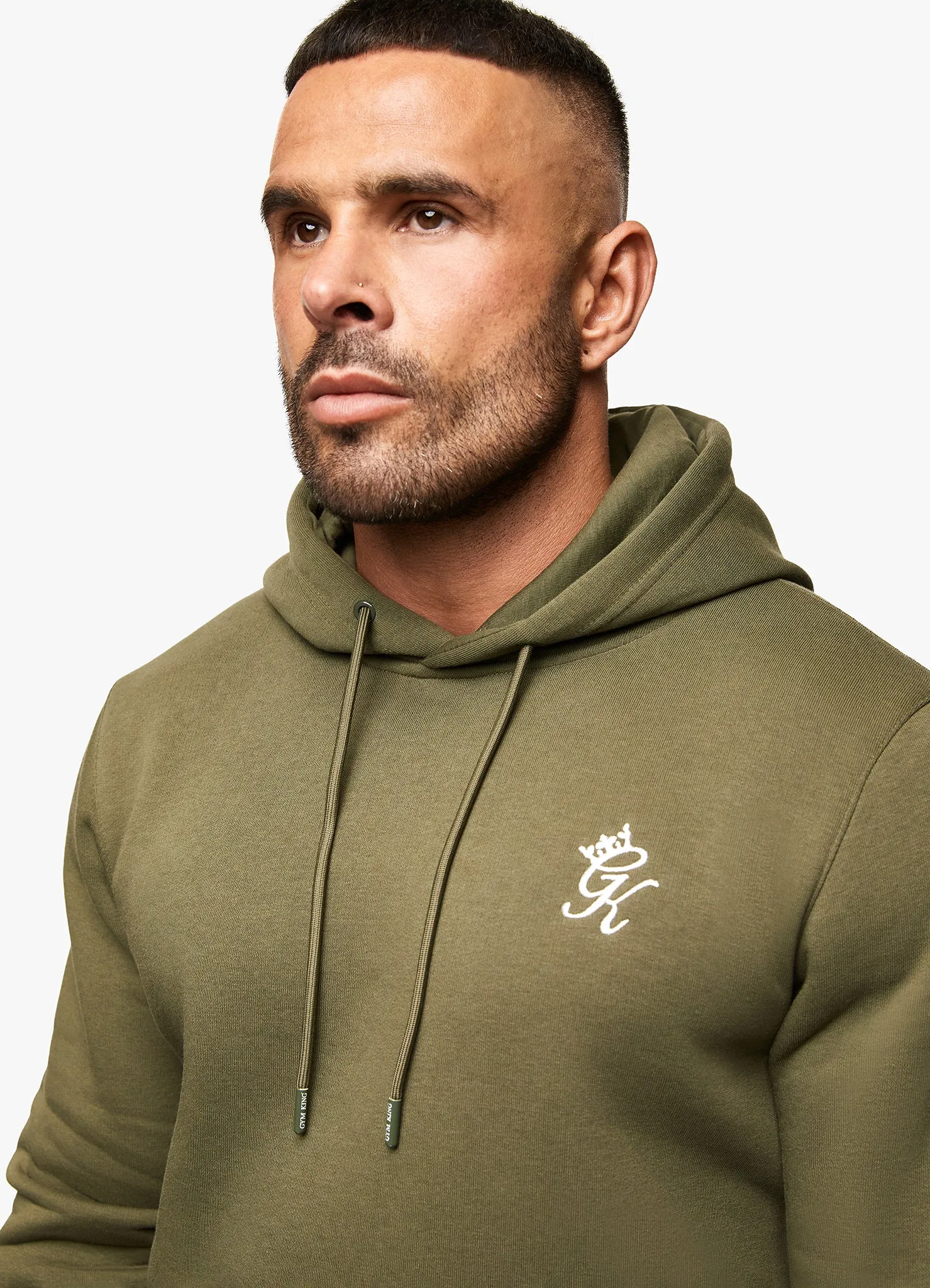 Gym King Fundamental Fleece Hood - Olive