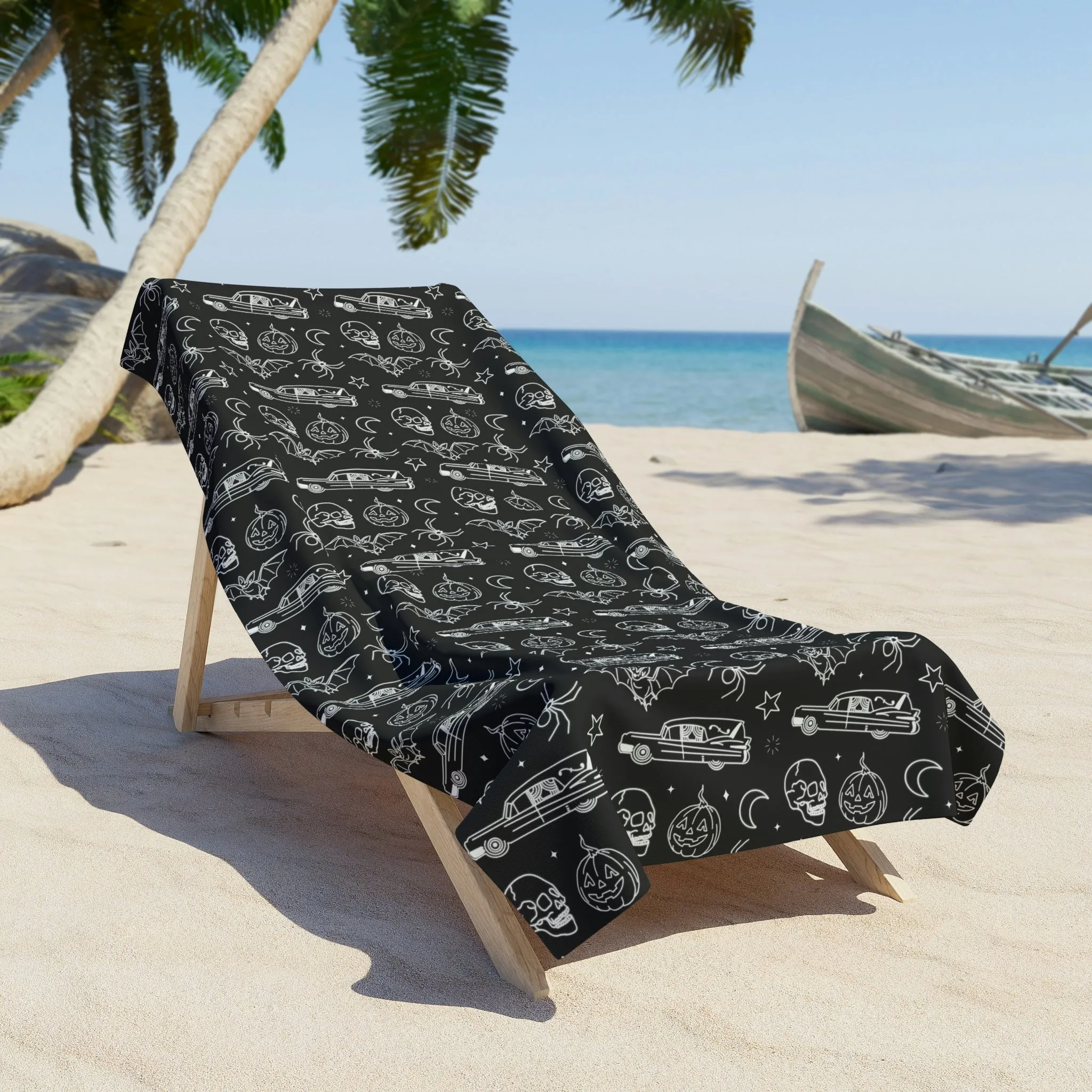 Hearse Time Beach Towel