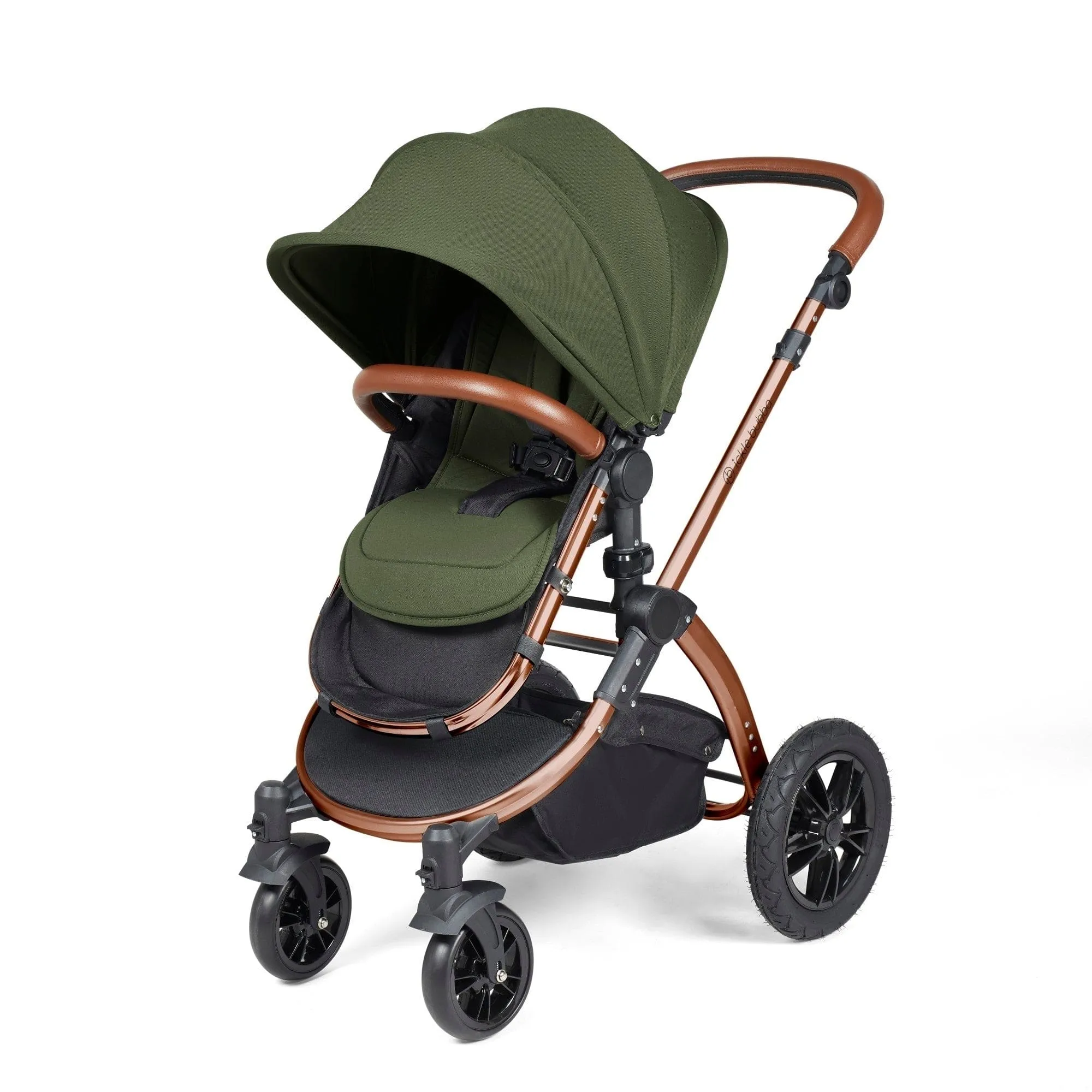 Ickle Bubba Stomp Luxe 3-in-1 I-Size Travel System - Bronze / Woodland / Tan