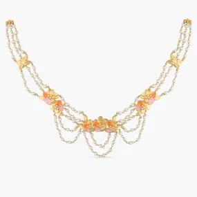 Jalaja Multi Layered Floral Statement Necklace