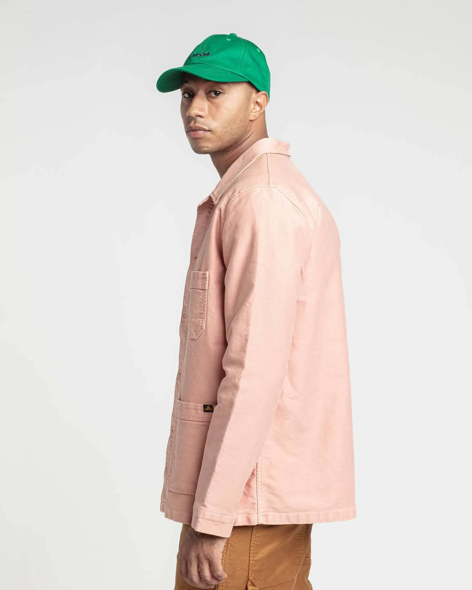 Le Mont St Michel Moleskin Authentic Work Jacket - Ash Pink